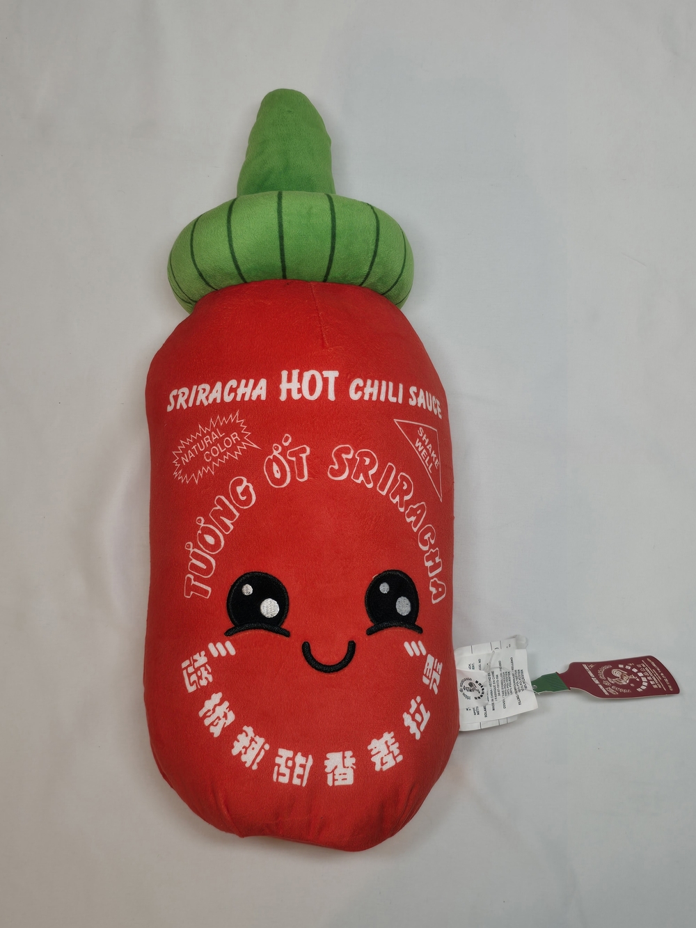 Mad Engine Huy Fong Sriracha Hot Chili Sauce Plush Pillow 20" NWT